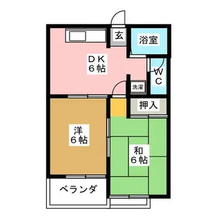 シャルム杉【2階】の間取り
