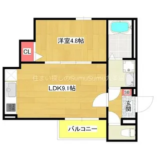 オーサムハウス三先【301号室】の間取り