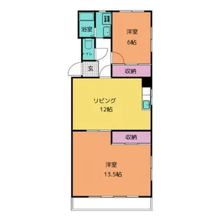 晴真マンション【3階】の間取り