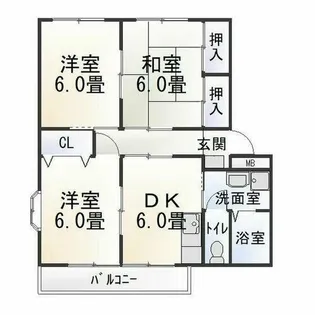 グランデージToda B【2階】の間取り