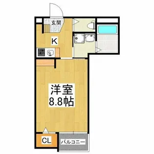 エヌエムキャラントサンクノース【1階】の間取り