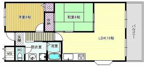 日吉壱番館【2階】の間取り