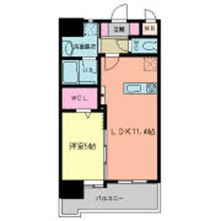 ガーデン・コートSUNATSU【803号室】の間取り