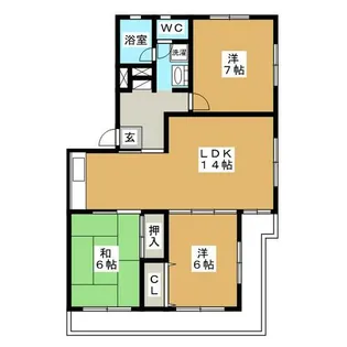 シャトースズムラ【1階】の間取り