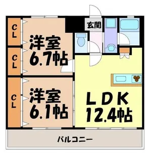 K&Sブロス【3階】の間取り