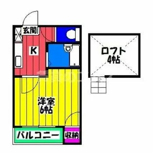 十二九 竹下館【101号室】の間取り
