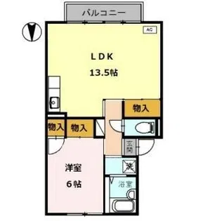 メゾン堀川 B棟【2階】の間取り
