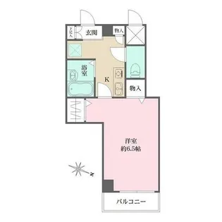 アルシュ住吉【405号室】の間取り
