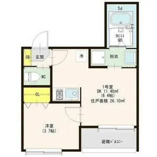 ハーモニーヒルズ豊田本町【301号室】の間取り