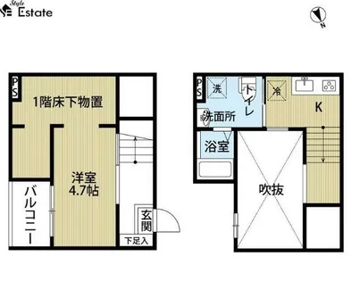 Celeste 五女子【1階】の間取り