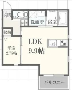 ボヌール英賀保駅前Ⅰ【1階】の間取り