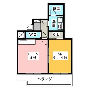 タウンコートNTK【2階】の間取り