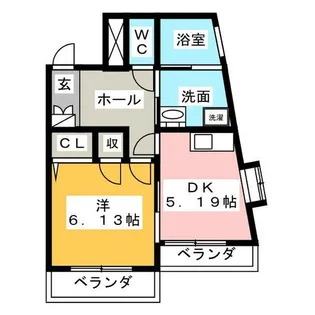 タウンコートNTK【4階】の間取り