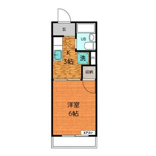 タウニー長筬【1階】の間取り