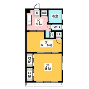 I・Aビル ドエル本陣【3階】の間取り