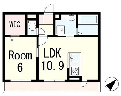 CITY FLATS KITENO【2階】の間取り