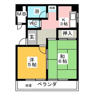 カガ屋ビル【5階】の間取り