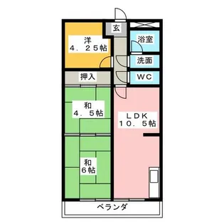 マンションサンハイム【3階】の間取り