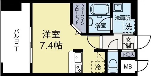 福岡県福岡市中央区春吉1丁目【アパート】の間取り
