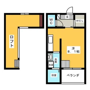 ハイツLLH【2階】の間取り