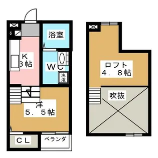 LA TACHE Ⅱ【2階】の間取り