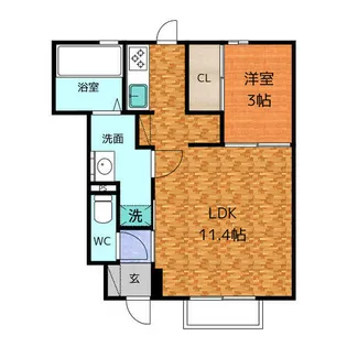 テディハウス大治【1階】の間取り