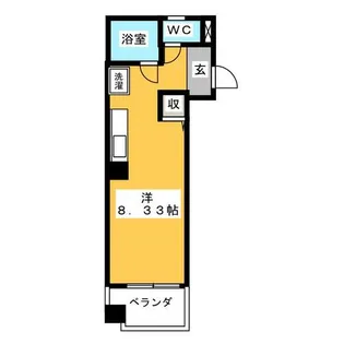ヴィラ千成【4階】の間取り