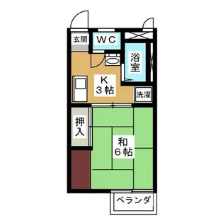 アーバンハウス八田【2階】の間取り