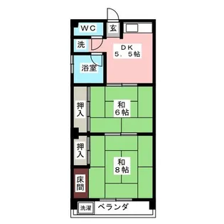やしろマンション【3階】の間取り
