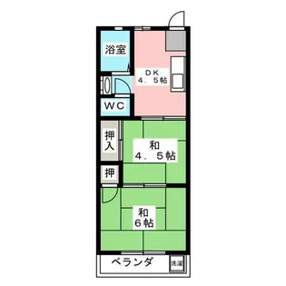 高道マンション【2階】の間取り