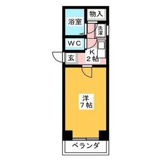 サンクオリティ鶴里【2階】の間取り