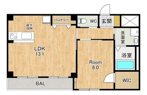 フロンティア【1階】の間取り