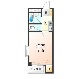 メゾンドカルム【3階】の間取り