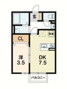 ブーフーウー【1階】の間取り