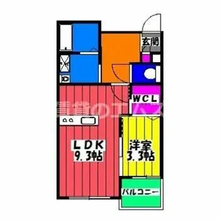 モアプラス井尻インディヴィ【401号室】の間取り