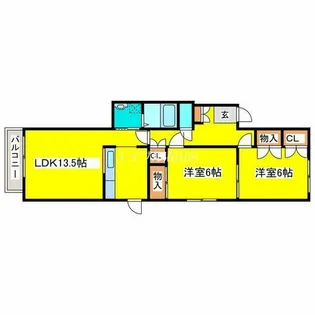 プラダヒル【2階】の間取り