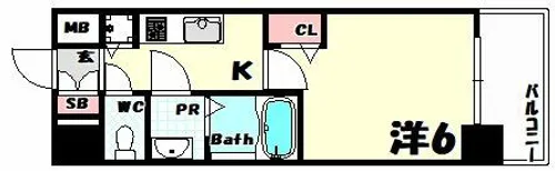 ララプレイス神戸西元町【2階】の間取り