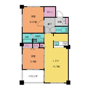 アークプラッツ【8階】の間取り