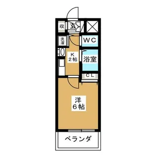 プレサンス名古屋城前【7階】の間取り