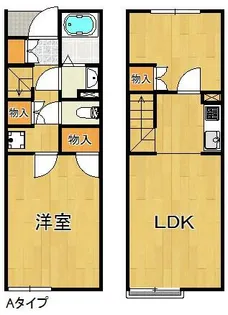レオネクストあおぞら東山【1階】の間取り