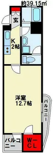 アヴィニールグランデ金田【5階】の間取り
