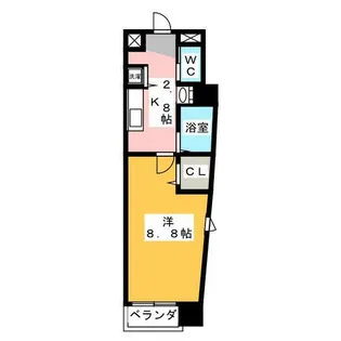 グランツ丸の内【3階】の間取り