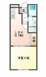 シャルマンドミール【1階】の間取り