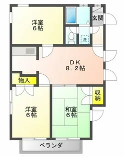 メゾンダムール正城【2階】の間取り