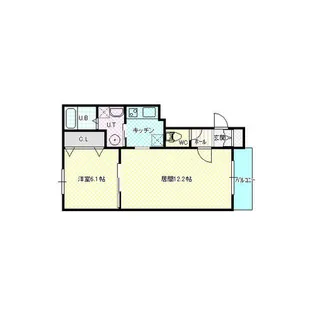 イマジン平岸4-6【402号室】の間取り