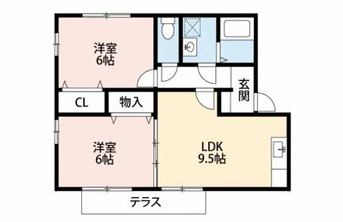 ベルクムント【202号室】の間取り