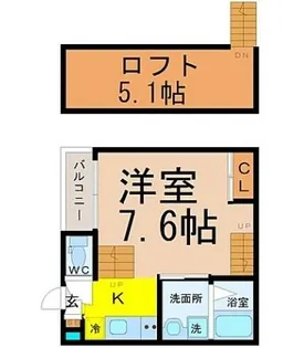 ハーモニーテラス寺崎町Ⅱ【1階】の間取り