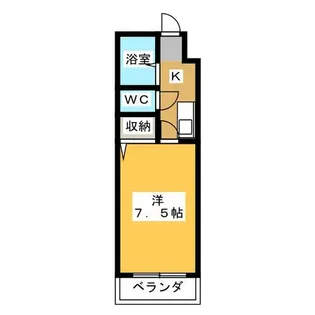 1Kの間取り画像