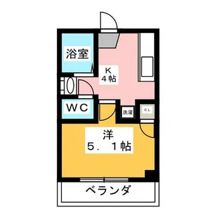 ハイツ浅間【3階】の間取り