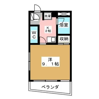 ヴィレドソレイユ【4階】の間取り